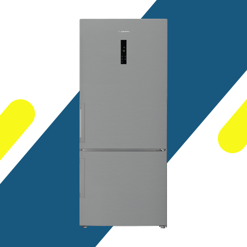 ثلاجة اريستون 509 لتر صافي  إنفرتر – فريزر سفلي – موديل ARB78 F6593 XNA بلون إينوكس تيتانيوم