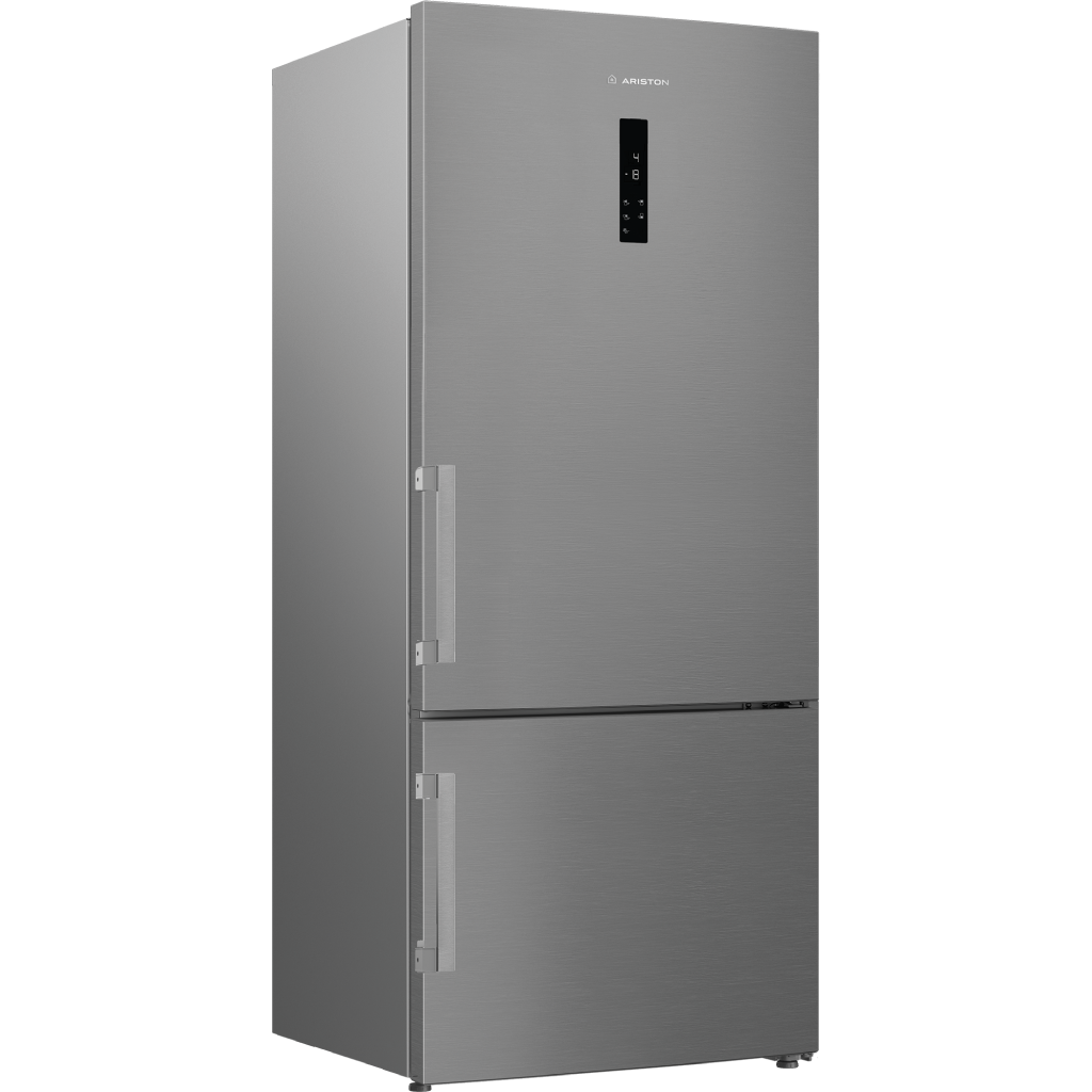 ثلاجة اريستون 509 لتر صافي  إنفرتر – فريزر سفلي – موديل ARB78 F6593 XNA بلون إينوكس تيتانيوم