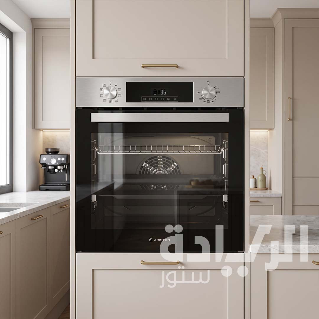 فرن كهرباء اريستون (Ariston) بلت إن 60 سم – سعة 72 لتر – موديل AROE6R253HXNA – ستانلس ستيل