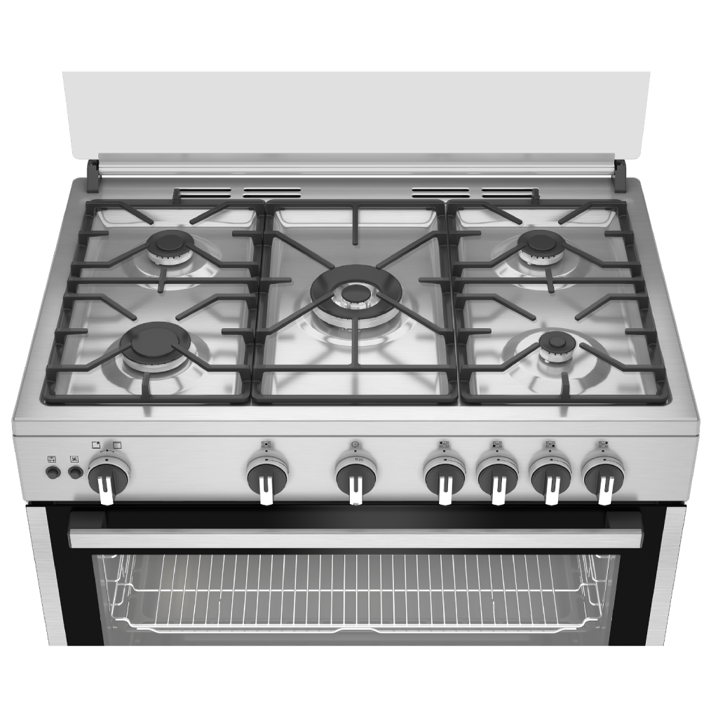 بوتاجاز اريستون (Ariston) غاز 90 سم – 5 شعلة أمان كامل وتنظيف ذاتي – ARR9 GGF 23127 XJA