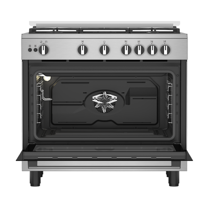 بوتاجاز اريستون (Ariston) غاز 90 سم – 5 شعلة أمان كامل وتنظيف ذاتي – ARR9 GGF 23127 XJA