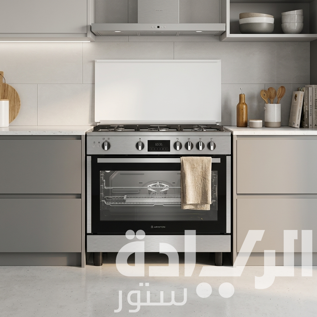 بوتاجاز اريستون 90 سم (ARR9 GGF 33229 XEG) خاصية الأير فراير، أمان كامل، وحوامل زهر