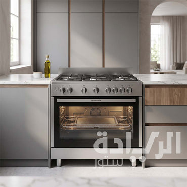 بوتاجاز اريستون (Ariston) 90 سم أمان كامل – ARR9GGF43129XEG – بميزة AirFry ونظام التحكم المزدوج Double Knob