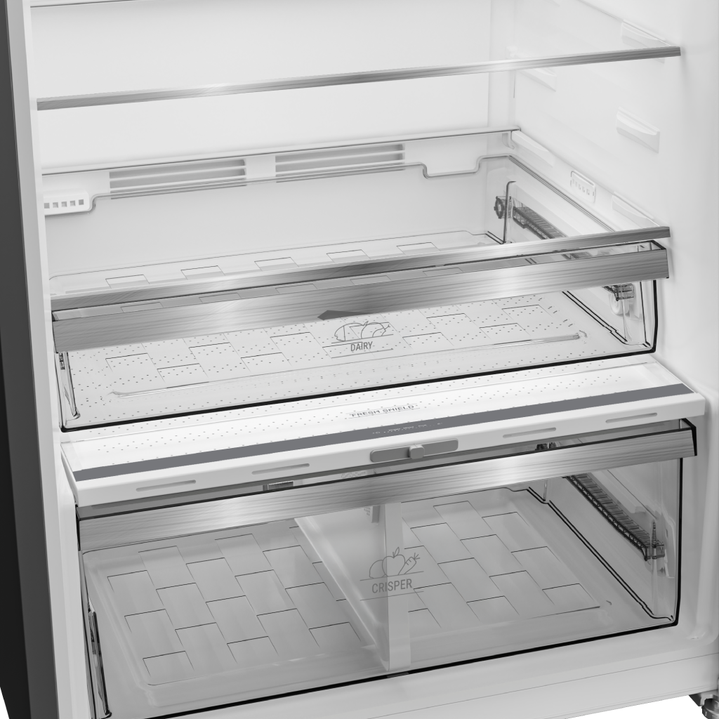 Ariston Inverter No Frost Refrigerator – 557 Net Liters – Titanium Inox – Model ART78 F6593 XNA