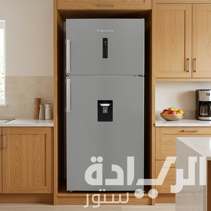 Ariston No Frost Inverter Refrigerator – 630 Liters Net – with SlimTank Water Dispenser – Titanium – Model ART83 F6654 XNA