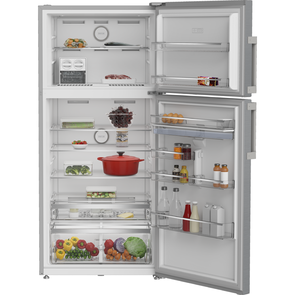 Ariston No Frost Inverter Refrigerator – 630 Liters Net – with SlimTank Water Dispenser – Titanium – Model ART83 F6654 XNA