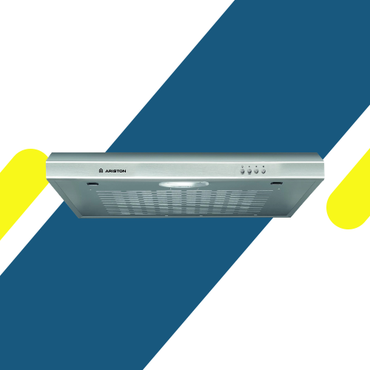 شفاط مسطح اريستون 60 سم بقوة شفط 165 م³/ساعة  – ASLT 65 LS X – ستانلس ستيل – تصميم نحيف