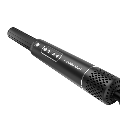 مجموعة تصفيف الشعر راش براش اير رابر أسود – AirWrapper Black – قوة 1600 وات وتقنية جذب الشعر بالهواء