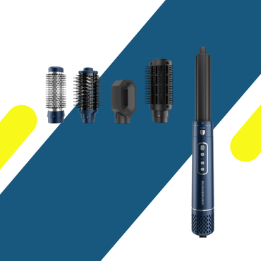 راش براش AirWrapper، اير رابر راش براش، تصفيف الشعر بالهواء، Rush Brush AirWrapper Black، بديل الديسون، اسعار راش براش، الريادة ستور، مصفف شعر احترافي.