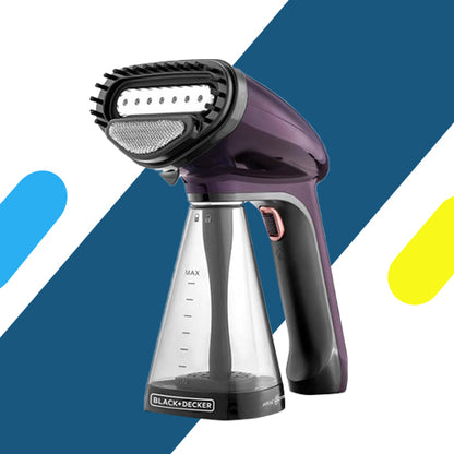 مكواة بخار محمولة بلاك أند ديكر – 1500 وات، خزان 260 مل - موديل - HST 1500