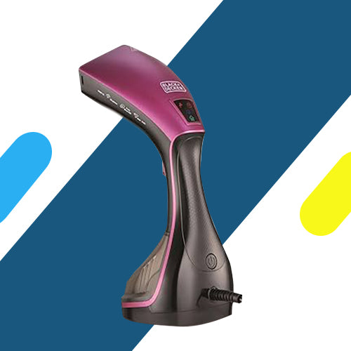 مكواة بخار يدوية بلاك أند ديكر  – 1600 وات، شاشة ديجيتال، خزان 240 مل - موديل - HSTD 1600