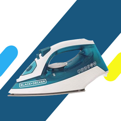 مكواة بخار بلاك اند ديكر – قوة 1600 وات بقاعدة سيراميك وتنظيف ذاتي - موديل - X 1575