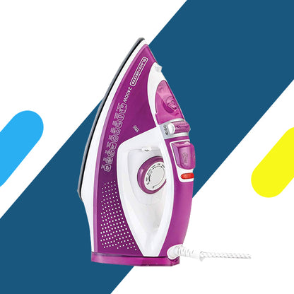 مكواة بخار بلاك اند ديكر 2400 وات قاعدة سيراميك لا تلتصق – موديل - X 2450