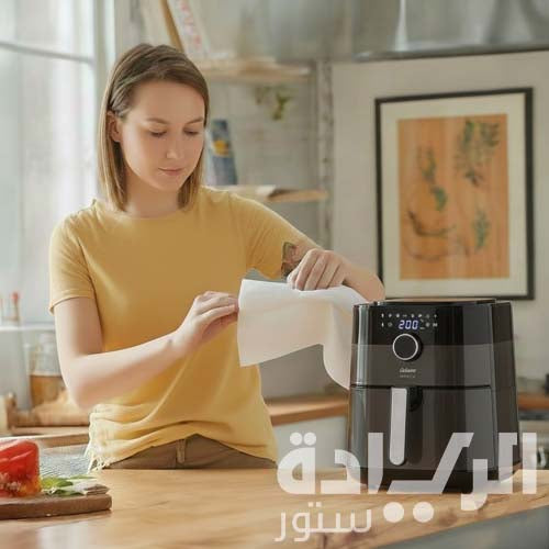 قلاية هوائية ارزوم اير تيستي موديل XL – 6 لتر – 1750 واط  – فضي - Ar2074-G