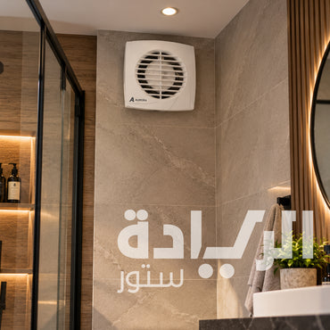 شفاط حمام ومطبخ أرورا إسباني 100 مم (4 بوصة) مدمج فائق النحافة مع مؤشر إضاءة تشغيل 98م³/ساعة – موديل Aurora GENO 100
