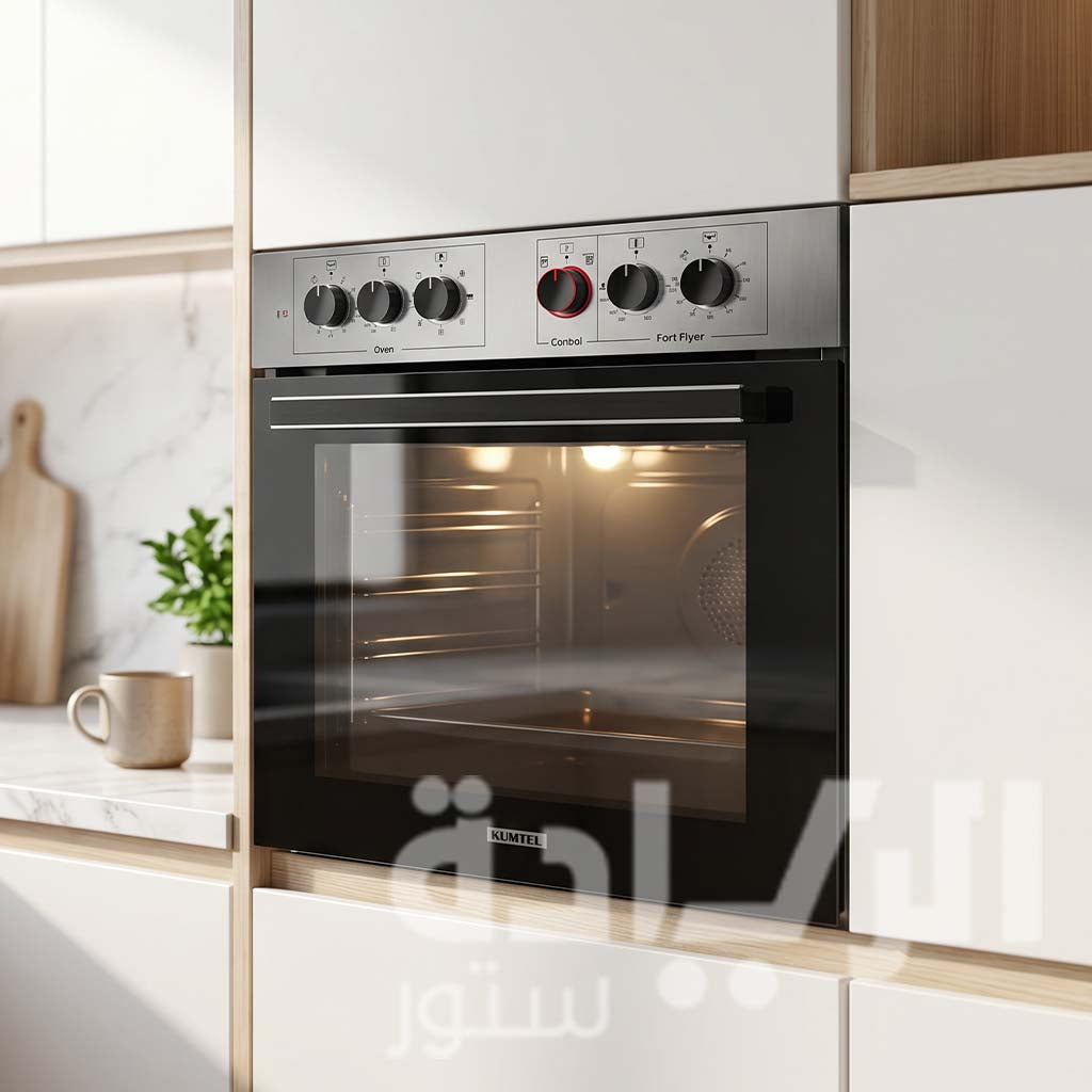 Kumtel 60 cm 8-Function Built-in Electric Oven with Digital Display (Black) B66-MFR93