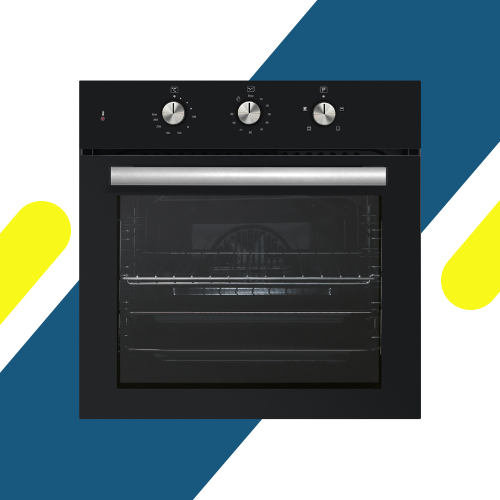 فرن بلت إن كهرباء كومتيل 60 سم موديل B66-SF2-BL باللون الأسود الزجاجي بالكامل - الريادة ستور