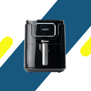 قلاية هوائية رقمية بنز (BENZ) 5.5 لتر – 1450 وات – موديل BAFB501 بتصميم إستانلس ستيل ولوحة لمس ذكية