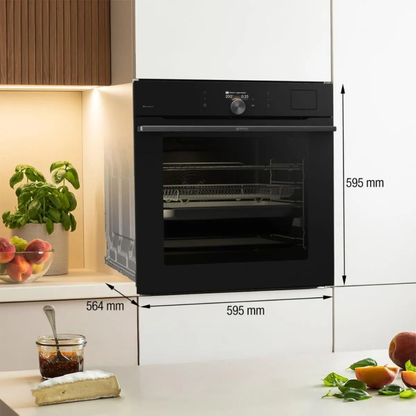 فرن بلت إن كهرباء 60 سم جورينيا (Gorenje) 77 لتر أسود شاشة VisionPlus وايفاي وأيرفراير – موديل BFS6148B