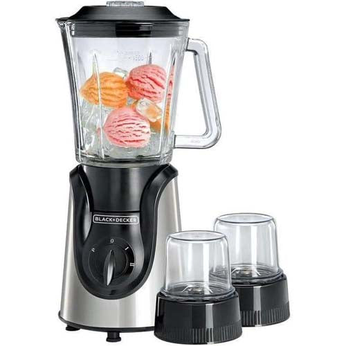 خلاط بلاك اند ديكر 600 وات، سعة 1.5 لتر، اسود - BGG600-B9