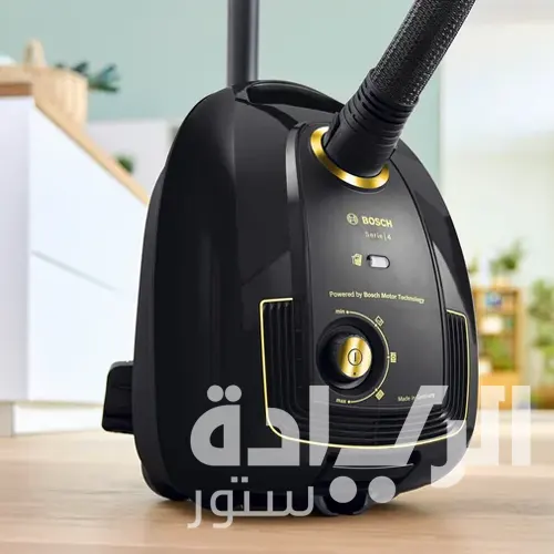 مكنسة كهربائية بوش سيريس 4 بكيس – 2200 وات – أسود – موديل - BGL38GOLD