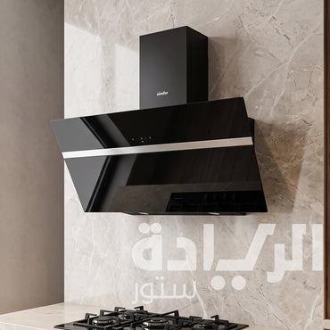 Simfer Decorative Hood 90cm (BH90DR01) Black Glass, with 800 m3/hr Suction Power and Remote Control
