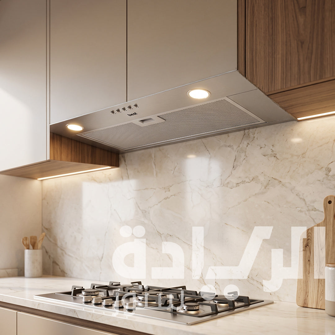شفاط مطبخ بلت إن بيست إير 72 سم – قوة شفط 1000 م³/س وتصميم عصري - موديل BIBIONE 72CM INOX