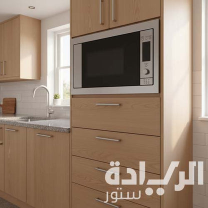 ميكروويف مزود بشواية جورينيا، 60 سم، لون ستينلس ستيل، 30 لتر - موديل - BM5350X