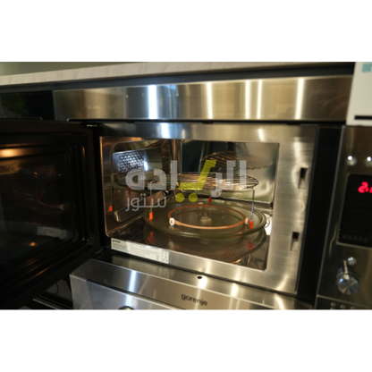 ميكروويف مزود بشواية جورينيا، 60 سم، لون ستينلس ستيل، 30 لتر - موديل - BM5350X