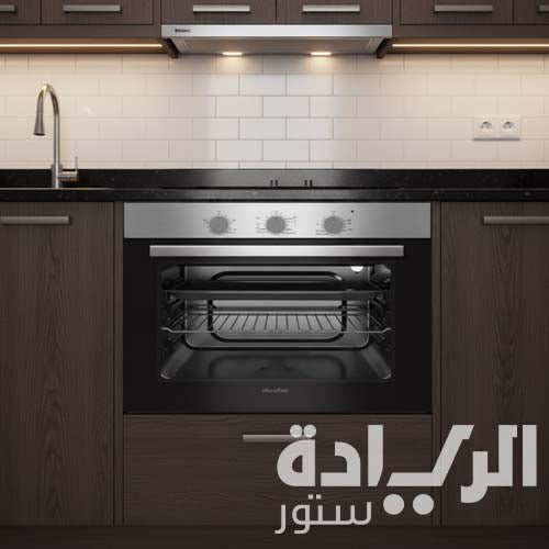 فرن بلت إن غاز 60 سم من سيمفر – إشعال ذاتي – تايمر ميكانيكي – مروحة تربو – موديل - BO60SG01