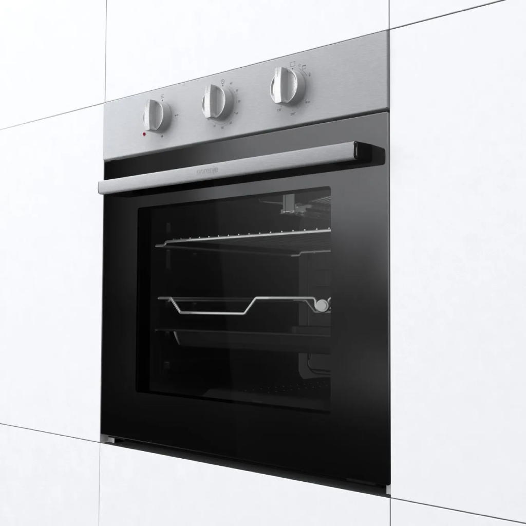 فرن بلت إن غاز جورينيا 60 سم - 55 لتر - ستانلس ستيل - أمان كامل وشواية - BOG62200XK