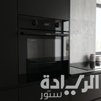 فرن بلت إن غاز جورينيا (Gorenje)  - 55 لتر 60 سم – أسود – BOG6321DBG – سعة واسعة وشاشة LED