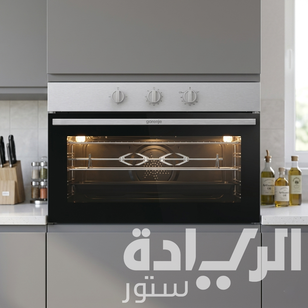 فرن بلت إن غاز جورينيا 90 سم - 86 لتر - ستانلس ستيل - أمان كامل وشواية - BOG92201XK