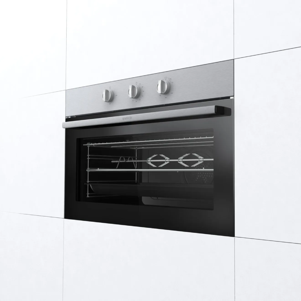 فرن بلت إن غاز جورينيا 90 سم - 86 لتر - ستانلس ستيل - أمان كامل وشواية - BOG92201XK