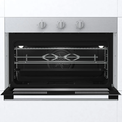 فرن بلت إن غاز جورينيا 90 سم - 86 لتر - ستانلس ستيل - أمان كامل وشواية - BOG92201XK