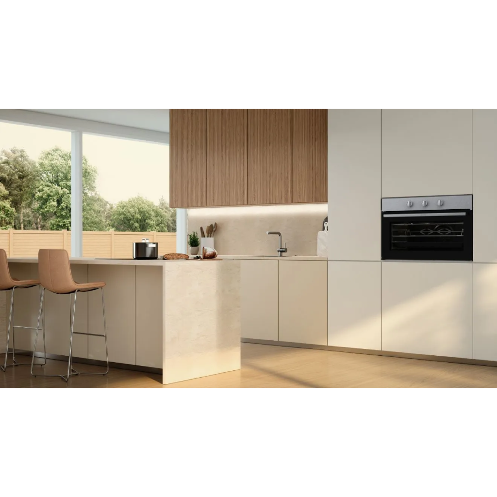 فرن بلت إن غاز جورينيا 90 سم - 86 لتر - ستانلس ستيل - أمان كامل وشواية - BOG92201XK