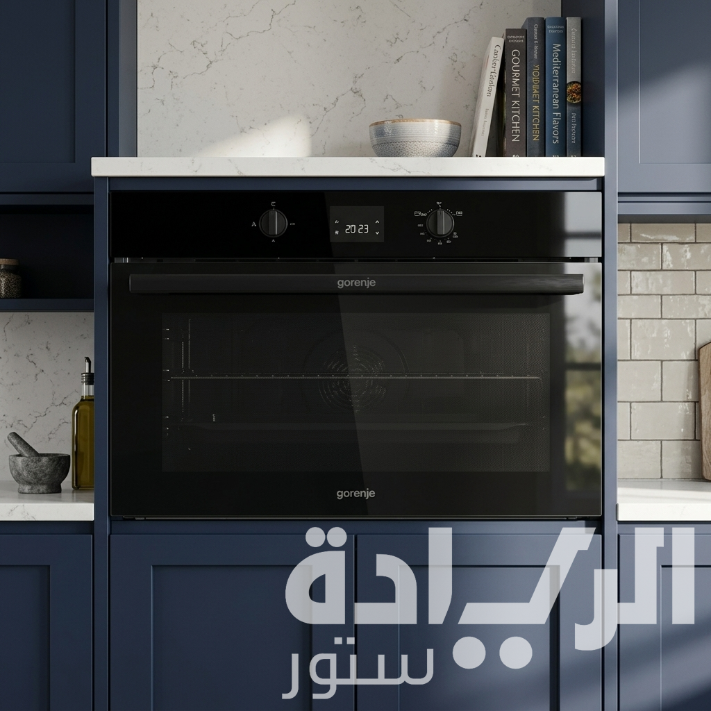فرن بلت إن غاز  جورينيا (Gorenje)  - 88 لتر 90 سم – أسود – BOG9321DBG – مساحة طهي عملاقة وشاشة LED