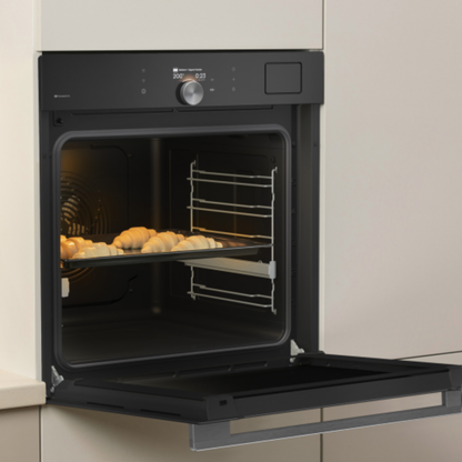 فرن بلت إن كهرباء 60 سم جورينيا (Gorenje) 77 لتر أسود تنظيف ذاتي بيروليز وايفاي وأيرفراي – موديل BPSA6138B