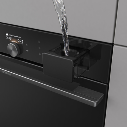 فرن بلت إن كهرباء 60 سم جورينيا (Gorenje) 77 لتر أسود تنظيف ذاتي بيروليز وايفاي وأيرفراي – موديل BPSA6138B