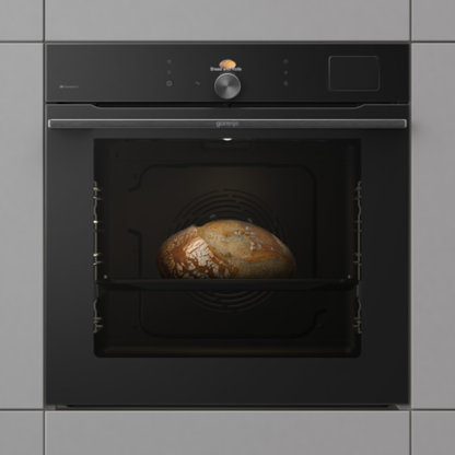 فرن بلت إن كهرباء 60 سم جورينيا (Gorenje) 77 لتر أسود تنظيف ذاتي بيروليز وايفاي وأيرفراي – موديل BPSA6138B