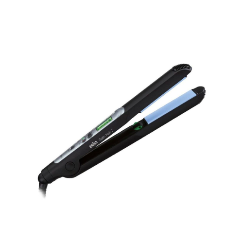 مكواة شعر براون سيراميك 100% بخاصية الأيونات و15 درجة حرارة حتى 200°C – Braun Satin Hair 7 Straightener BRST710E