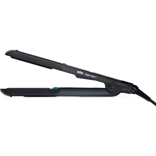 مكواة شعر براون سيراميك 100% بخاصية الأيونات و15 درجة حرارة حتى 200°C – Braun Satin Hair 7 Straightener BRST710E