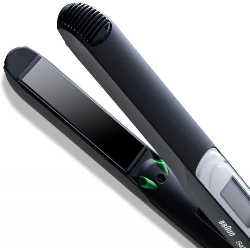 مكواة شعر براون سيراميك 100% بخاصية الأيونات و15 درجة حرارة حتى 200°C – Braun Satin Hair 7 Straightener BRST710E