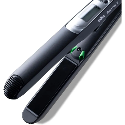 مكواة شعر براون سيراميك 100% بخاصية الأيونات و15 درجة حرارة حتى 200°C – Braun Satin Hair 7 Straightener BRST710E
