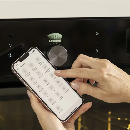 فرن بلت إن كهرباء 60 سم جورينيا (Gorenje) 77 لتر أسود حرارة 300°م شاشة VisionPlus وايفاي وأيرفراي – موديل BSA6138B