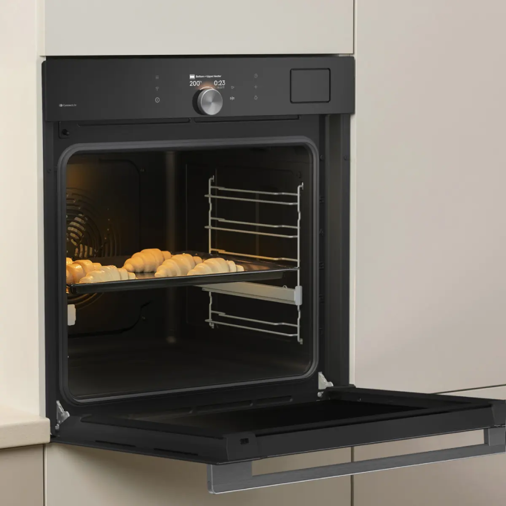 فرن بلت إن كهرباء 60 سم جورينيا (Gorenje) 77 لتر أسود حرارة 300°م شاشة VisionPlus وايفاي وأيرفراي – موديل BSA6138B