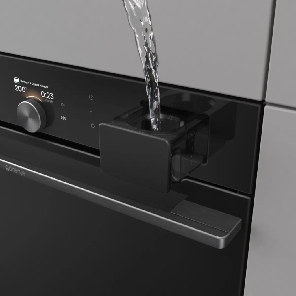 فرن بلت إن كهرباء 60 سم جورينيا (Gorenje) 77 لتر أسود حرارة 300°م شاشة VisionPlus وايفاي وأيرفراي – موديل BSA6138B