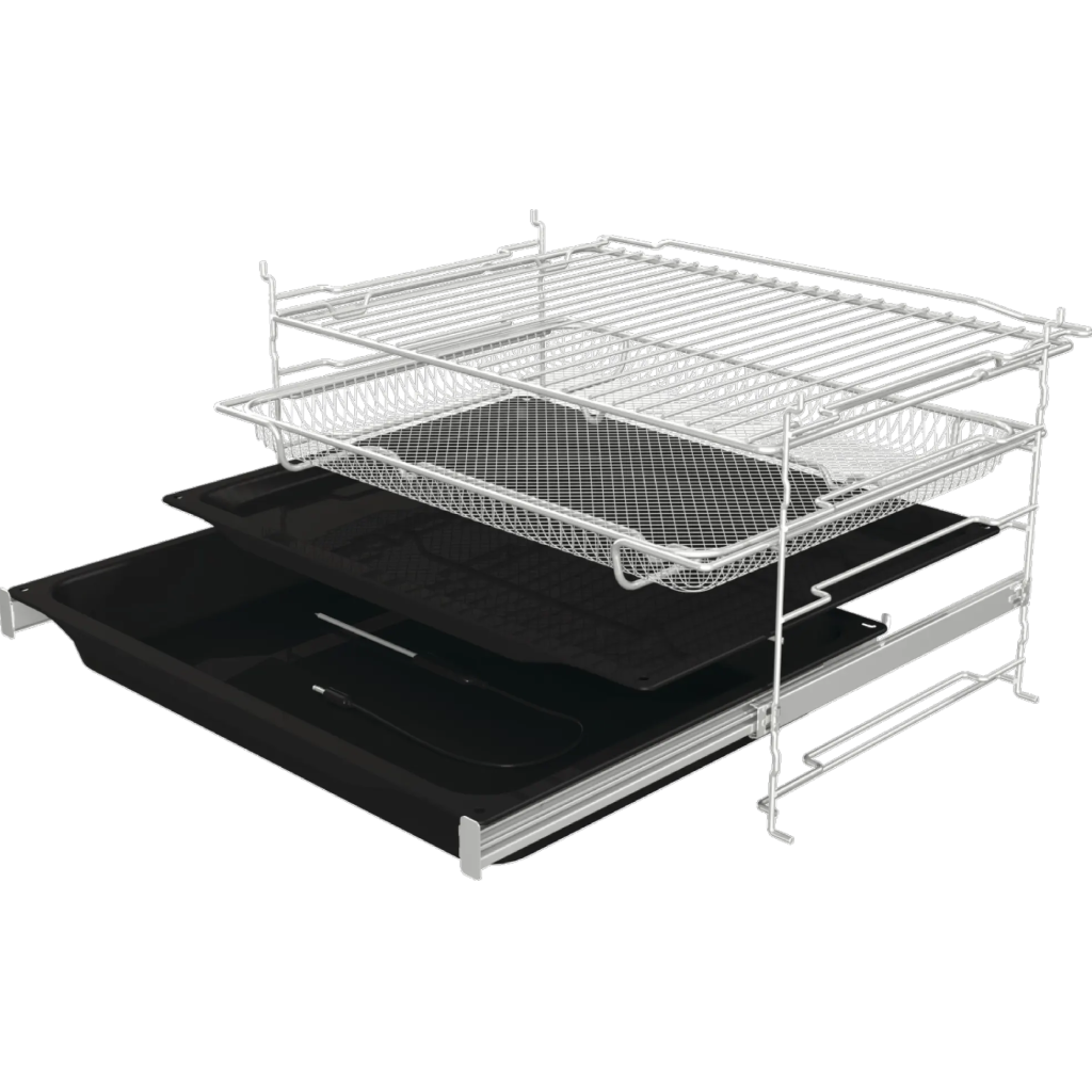 فرن بلت إن كهرباء 60 سم جورينيا (Gorenje) 77 لتر أسود حرارة 300°م شاشة VisionPlus وايفاي وأيرفراي – موديل BSA6138B