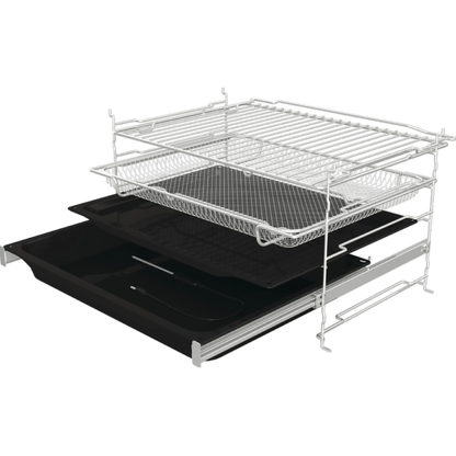 فرن بلت إن كهرباء 60 سم جورينيا (Gorenje) 77 لتر أسود حرارة 300°م شاشة VisionPlus وايفاي وأيرفراي – موديل BSA6138B