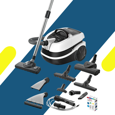 مكنسة بوش سيريس 4 للتنظيف الجاف والرطب – 2100 وات – خزان 5 لتر – فلتر موديل – BWD421PRO